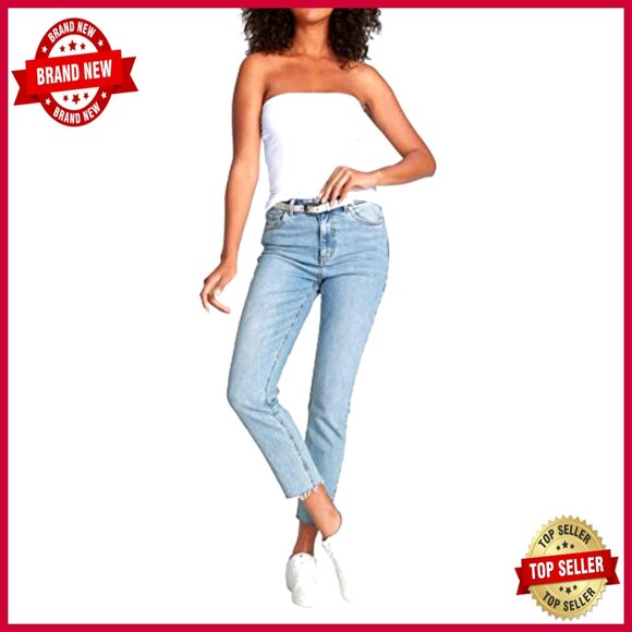 Strapless Tube Top 3 Pack Long Length Cotton Stretch Slim Fit - Picture 6 of 7